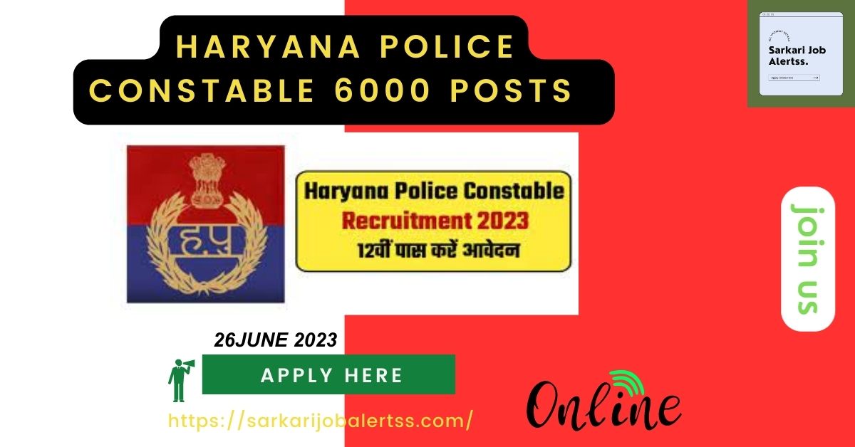 Haryana Police Constable Recruitment 2023