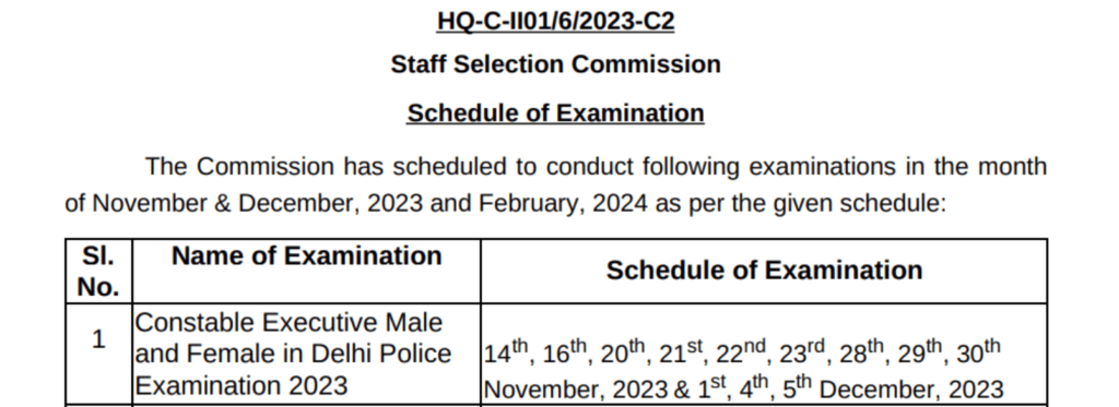 Delhi Police Constable Vacancy 2023 [7547 Post] Notification and Exam Date OUT