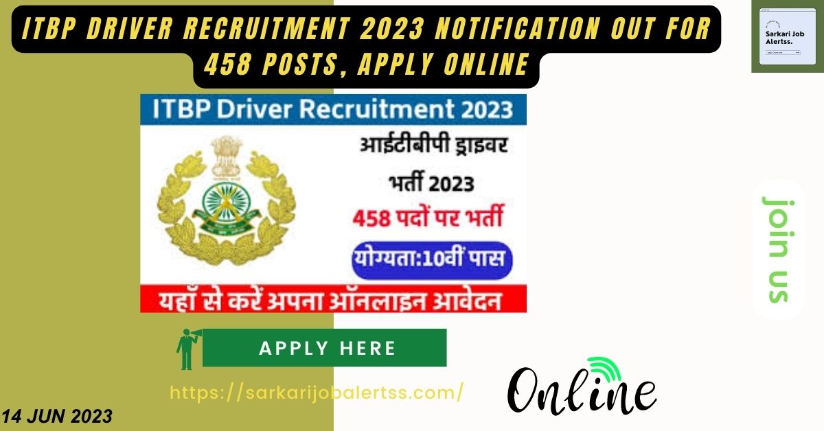 ITBP Driver Recruitment 2023