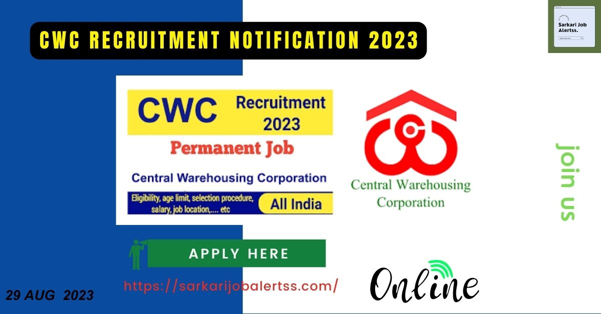 CWC Recruitment Notification 2023