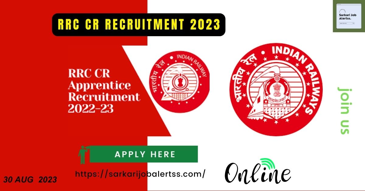 rrc cr recruitment 2023