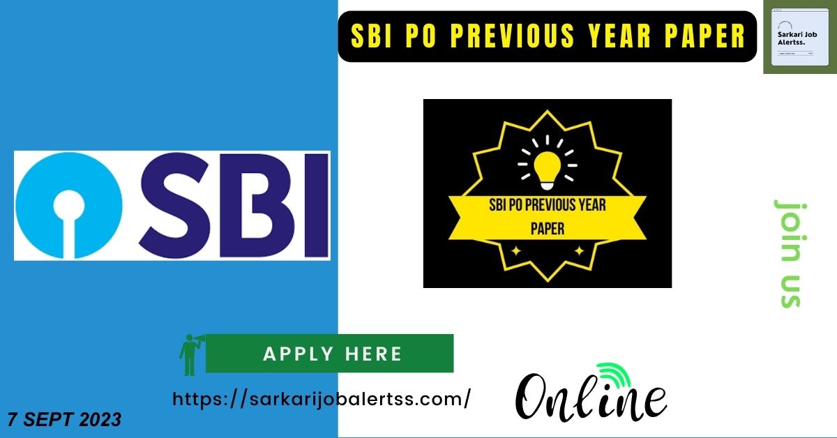 sbi po previous year paper