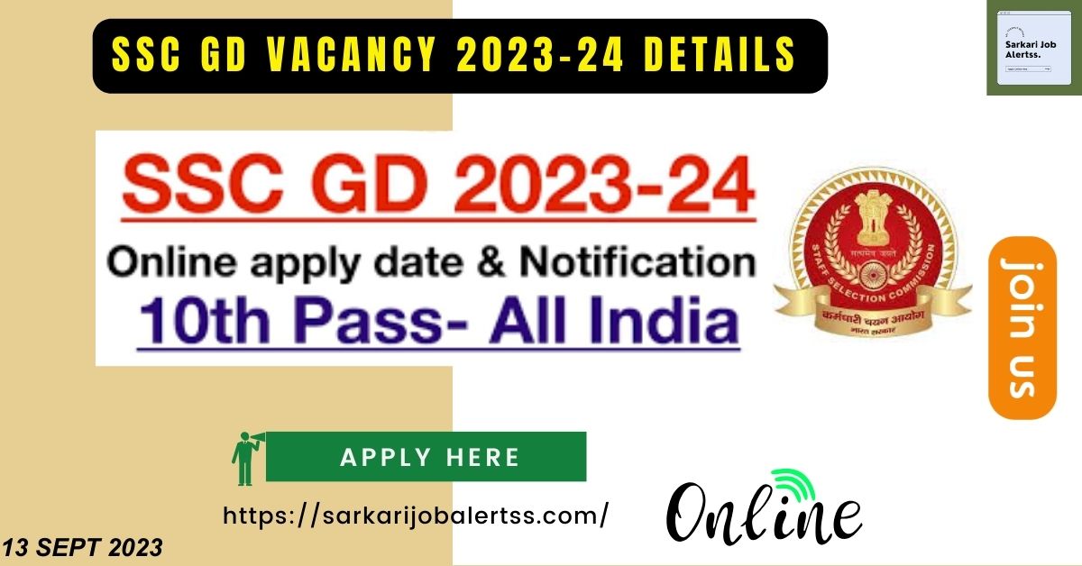 ssc gd vacancy 2023