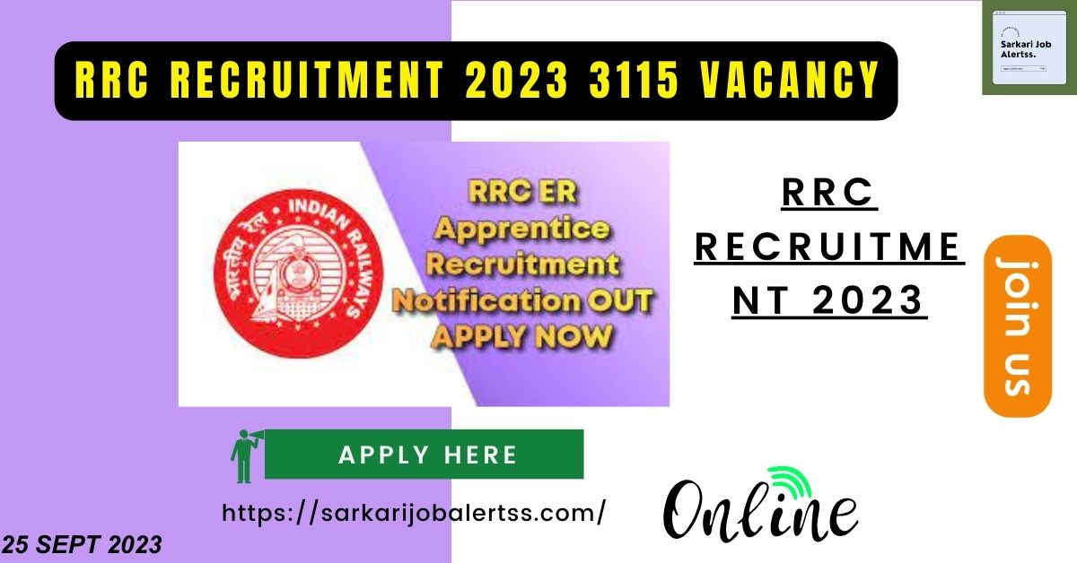 rrc recruitment 2023