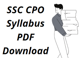 ssc cpo si syllabus