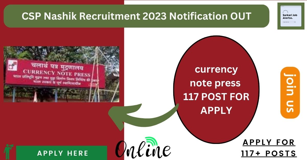 CSP Nashik Recruitment 2023