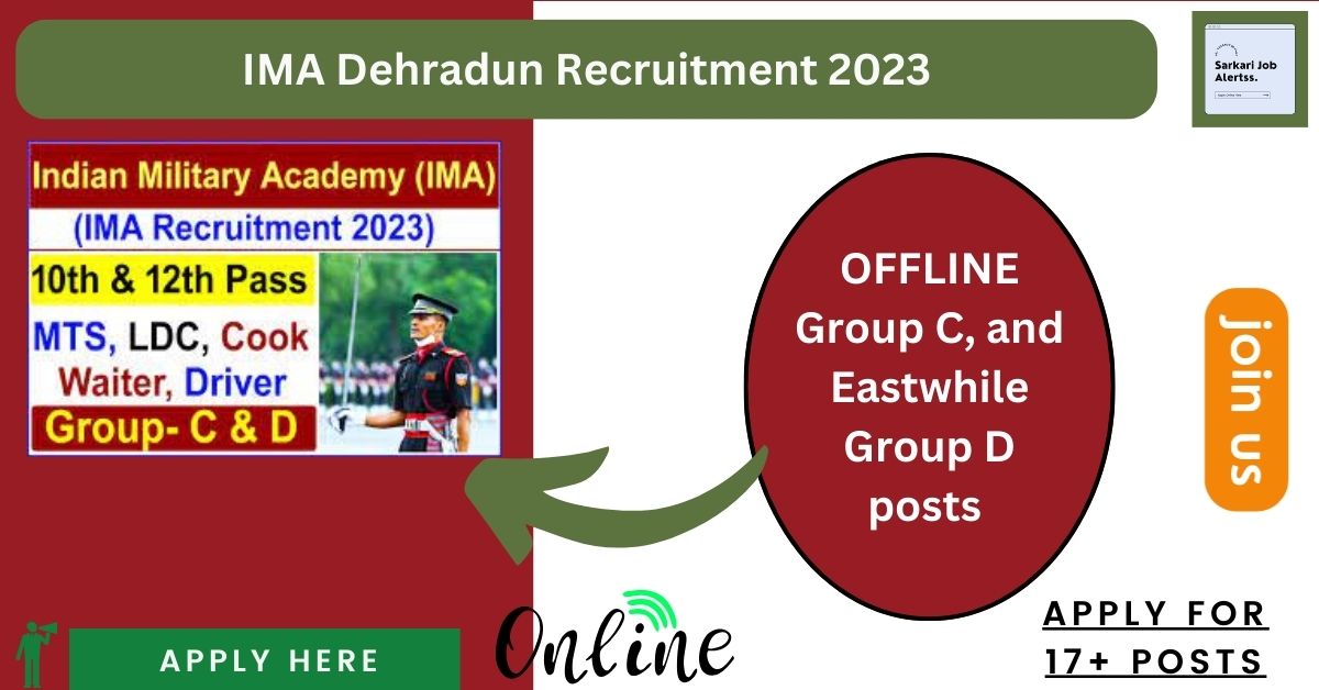 IMA Dehradun Recruitment 2023