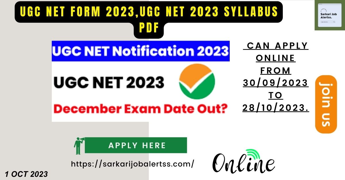 ugc net form 2023