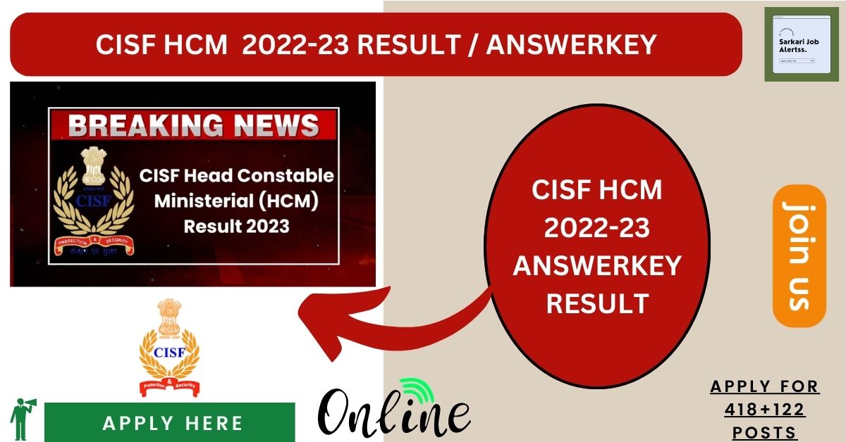 CISF HCM 2022 RESULT