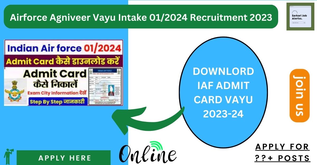 IAF Agniveer Vayu Admit Card 2023