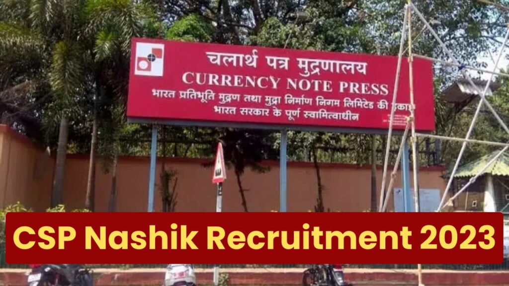 CSP Nashik Recruitment 2023 Notification OUT for Various Posts, Apply Online