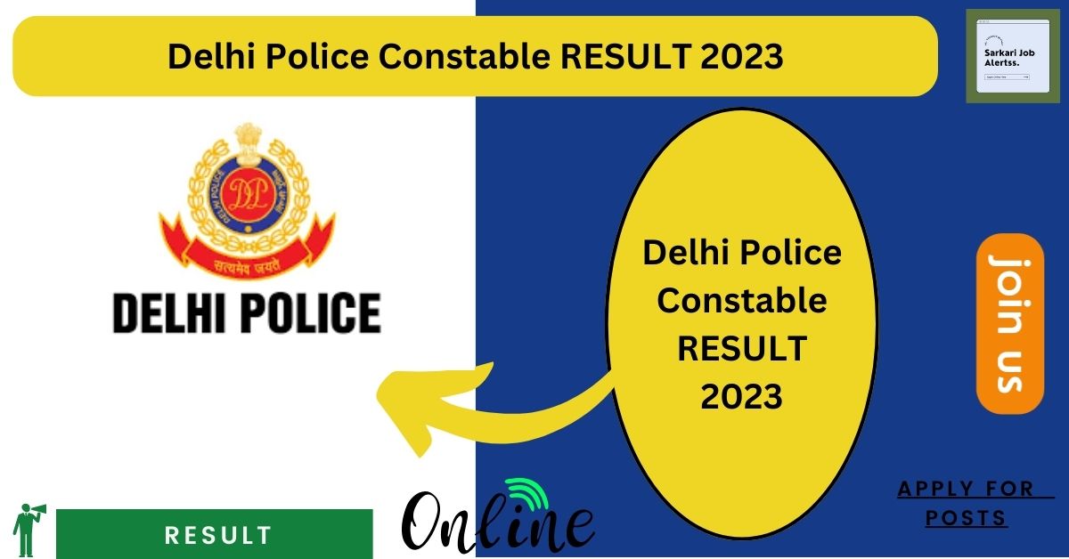 DELHI POLICE RESULT 2023